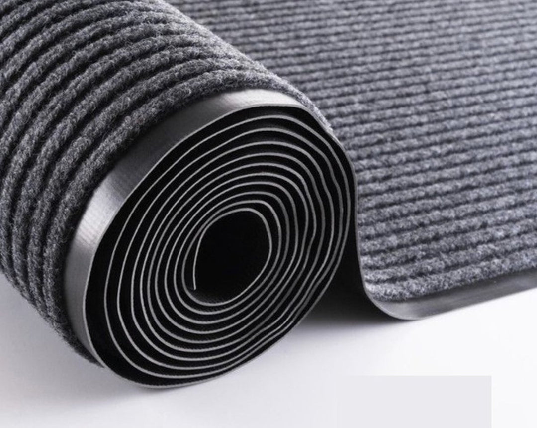 Deurmat 60X90 cm - Droogloopmat binnen en buiten - Antislip Deurmat - Deurtapijt- Kwalitatieve Binnenmat - Inloopmat - Deurmatten voor binnen - Deurmat Voordeur - Grijs Zwart