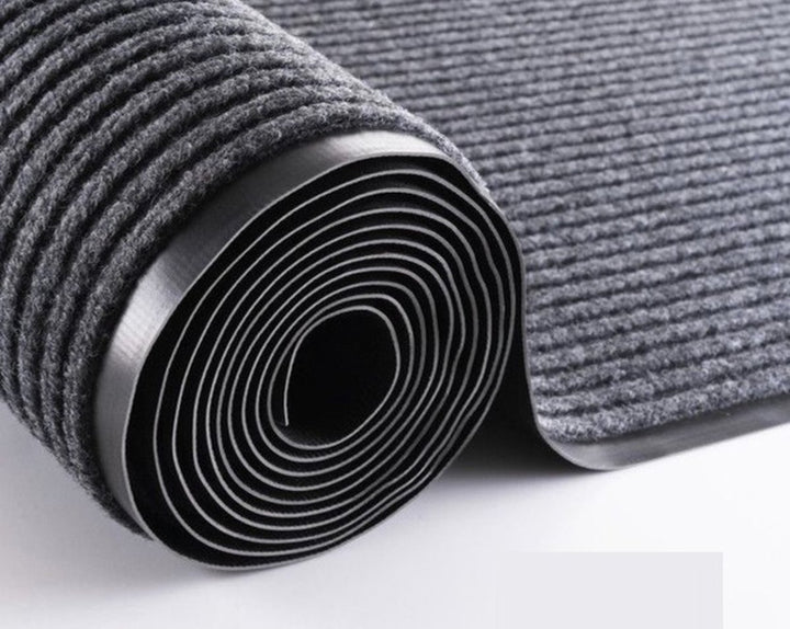 Deurmat 60X90 cm - Droogloopmat binnen en buiten - Antislip Deurmat - Deurtapijt- Kwalitatieve Binnenmat - Inloopmat - Deurmatten voor binnen - Deurmat Voordeur - Grijs Zwart