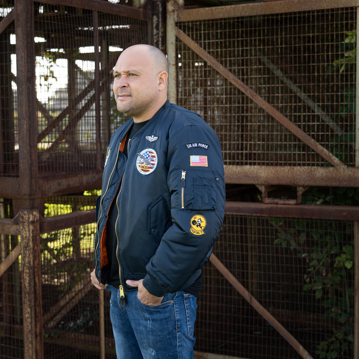 Fostex MA-1 Bomber Jack USAF - Blauw