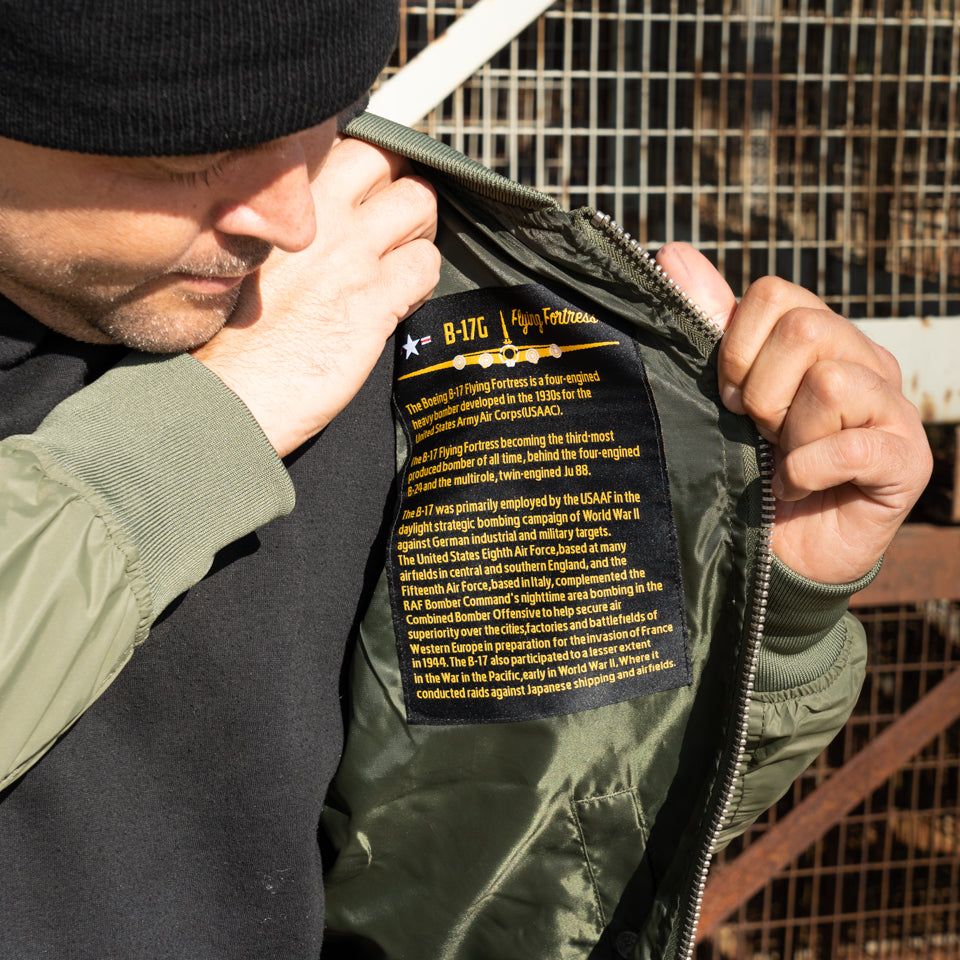 MA-1 Zomer Bomber Jack - Groen