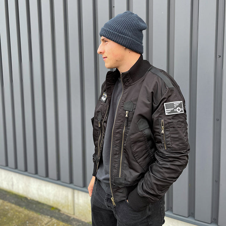 FOSTEX F-35 FLIGHT JACKET - Zwart