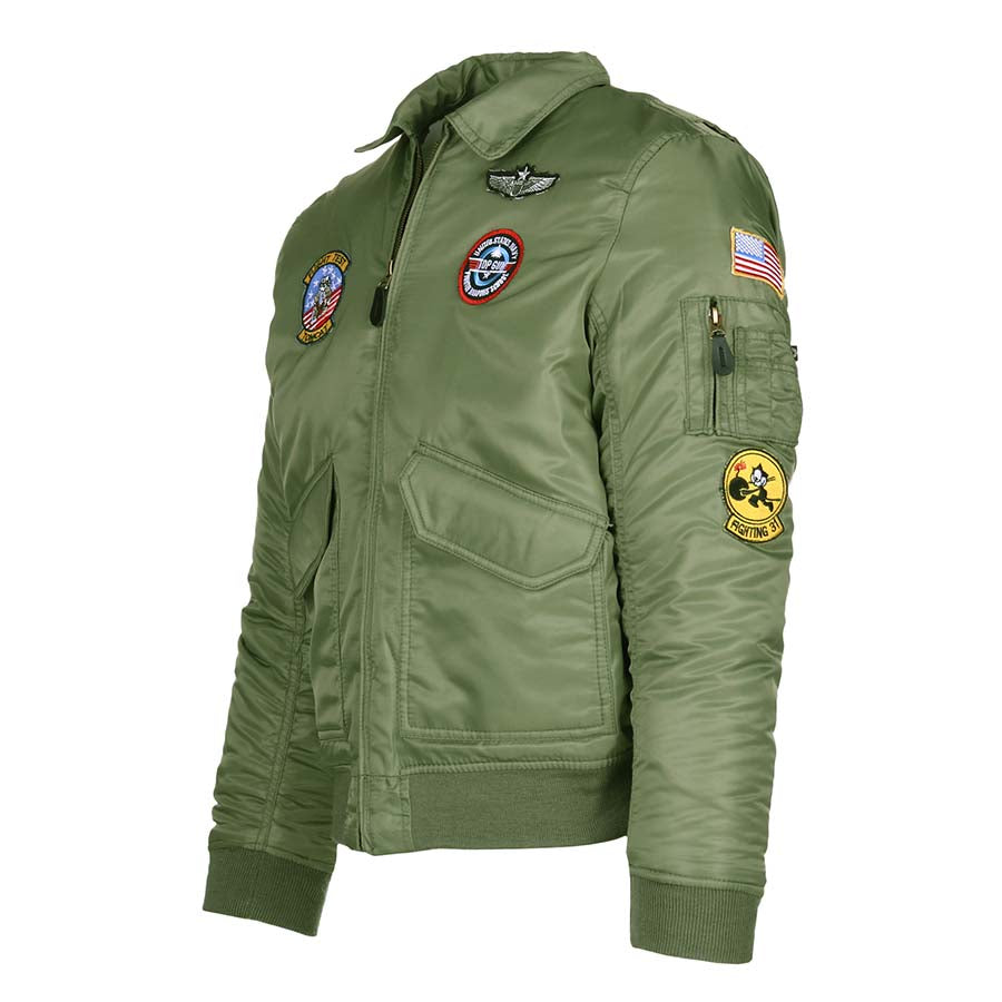 Fostex Kinder CWU Flight Jacket - Groen