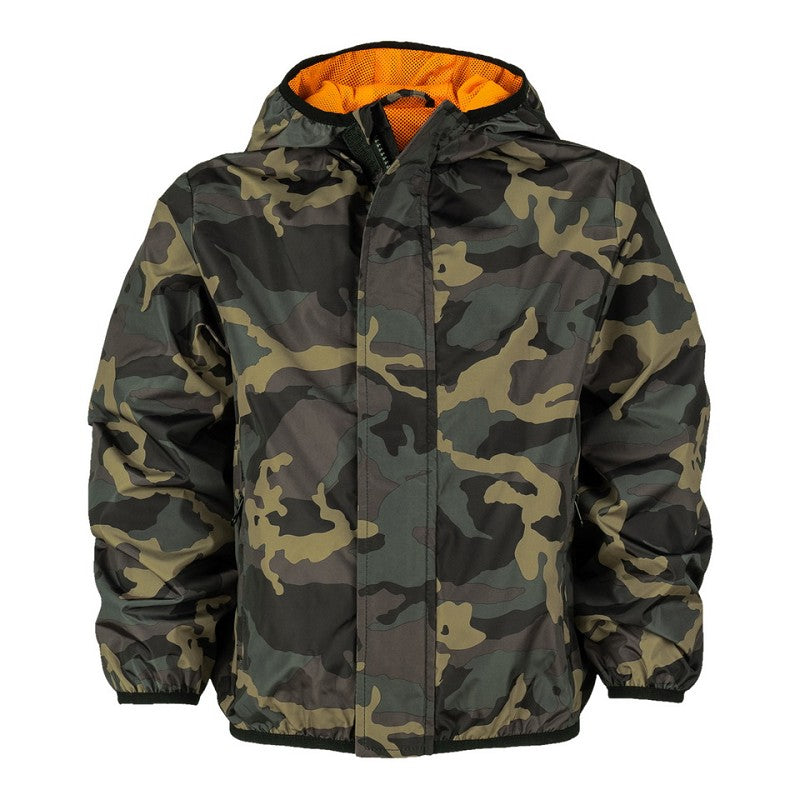 Kinder windjack camo - Woodland