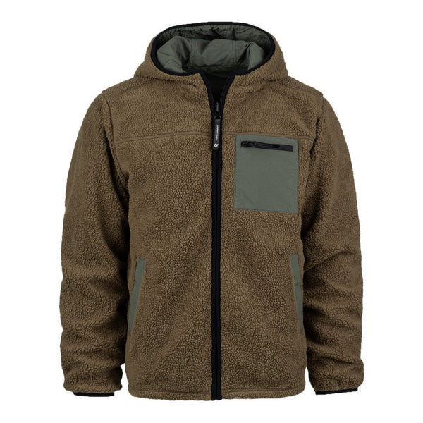 Reversible Sherpa Softshell Jas - Coyote/Ranger green