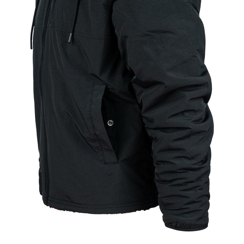 Reversible Sherpa Softshell Jas - Zwart/Rood