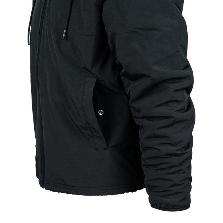Reversible Sherpa Softshell Jas - Zwart/Rood