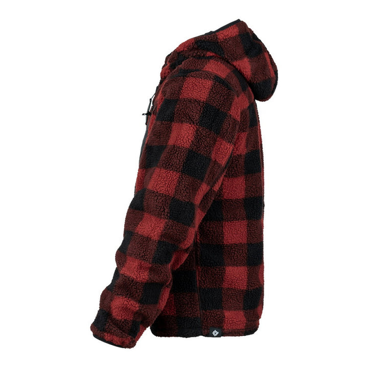 Reversible Sherpa Softshell Jas - Zwart/Rood