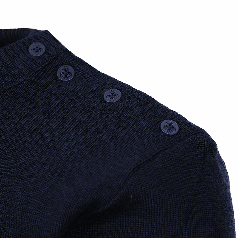 Woolmate Bretonse Trui Wol - Blauw