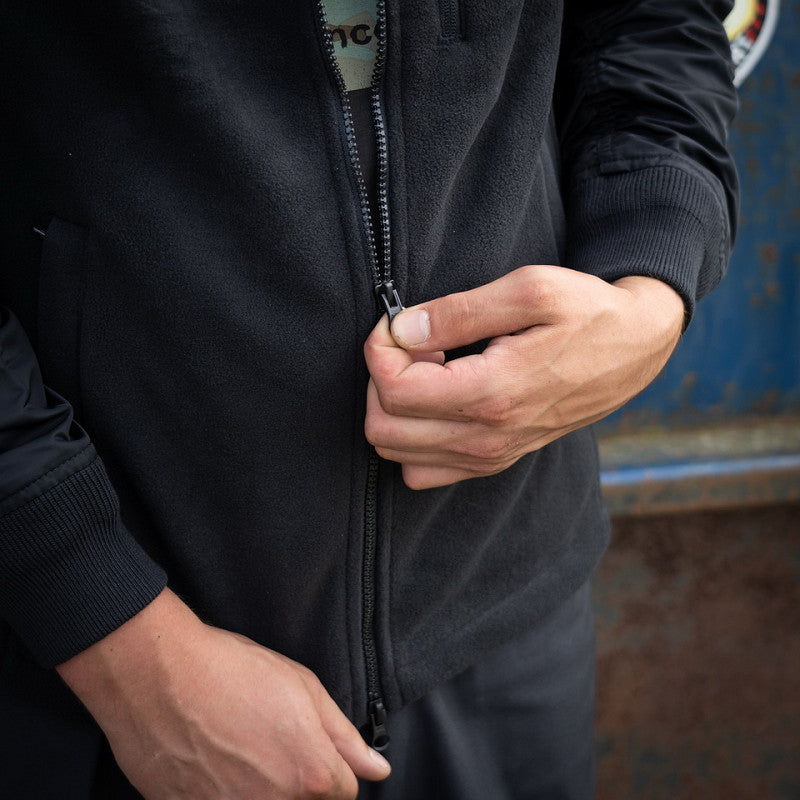 MA-1 Fleece Bomber Jacket - Zwart