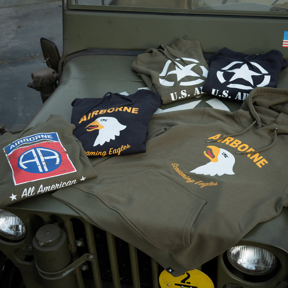 Fostex Hoodie 101st Airborne Eagle - Dark Grey
