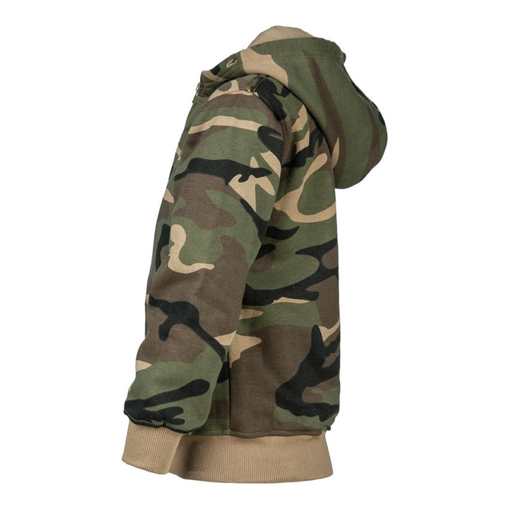 Kinder hooded vest (B keus) - Woodland