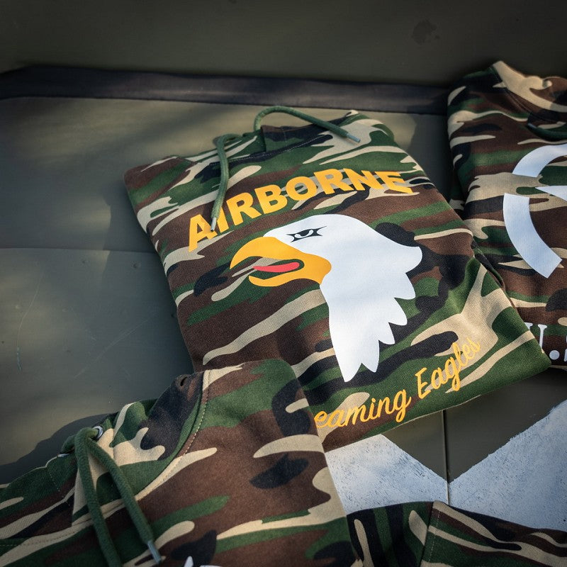 Hoodie 101st Airborne camo - Woodland