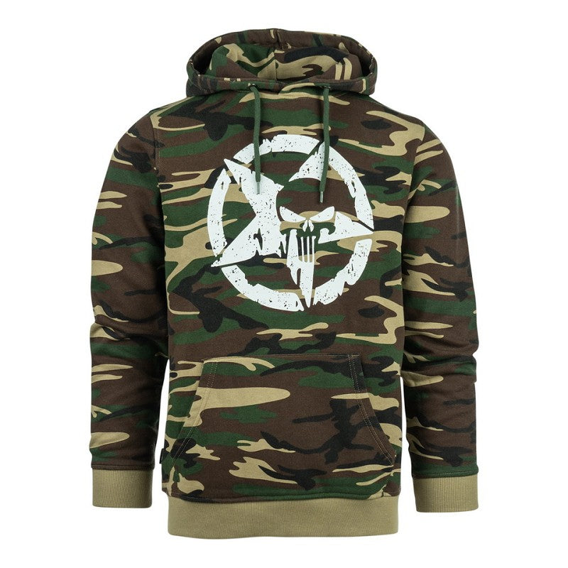 Hoodie Allied Star-Punisher camo - Woodland