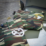 Hoodie met rits 101st Airborne Eagle camo - Woodland