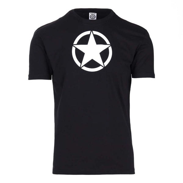 Fostex T-shirt met witte ster - Zwart