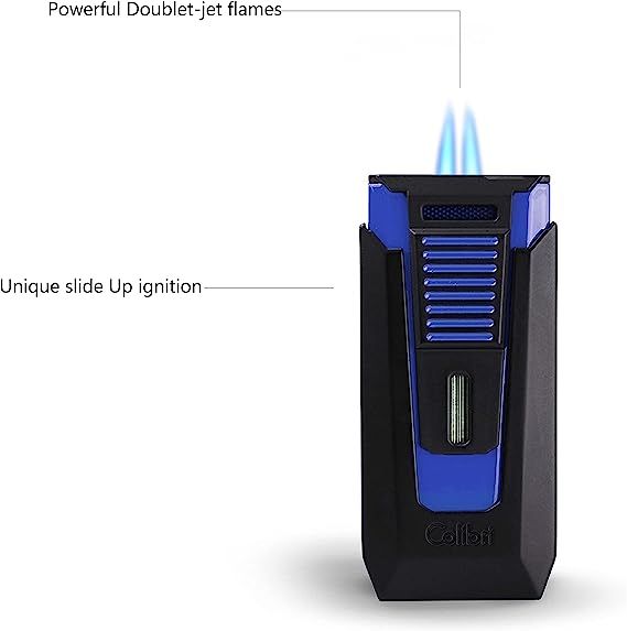 Colibri aanst. Double Flame Slide Black/Blue