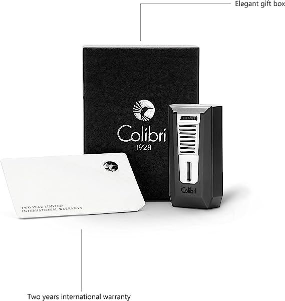 Colibri aanst. Double Flame Slide Black/Chrome