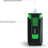 Colibri aanst. Double Flame Slide Black/Green