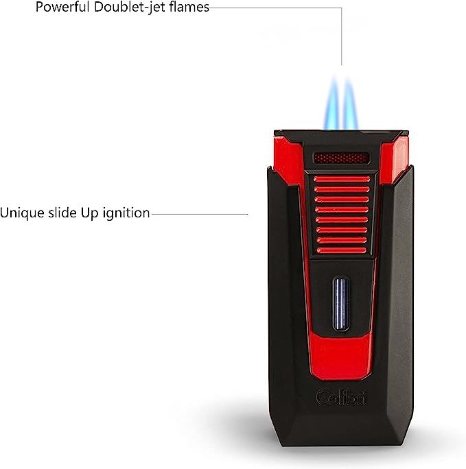 Colibri aanst. Double Flame Slide Black/Red