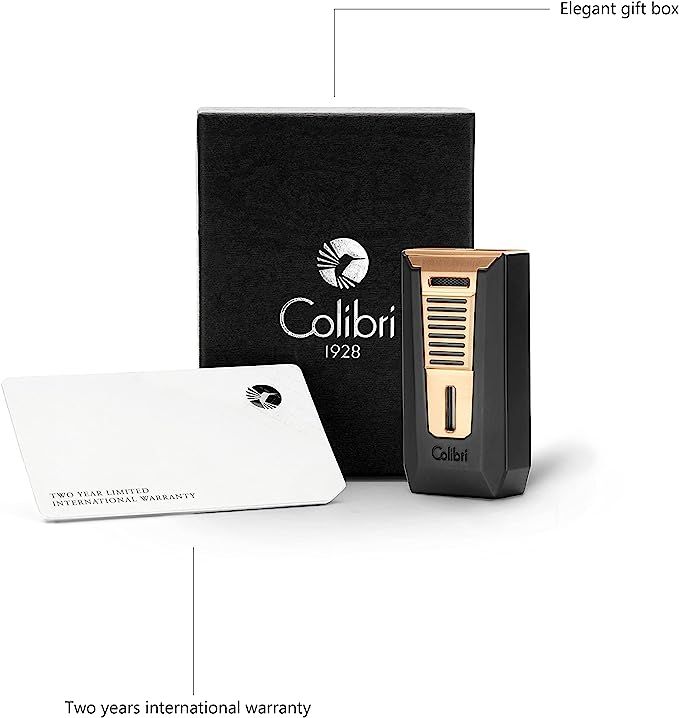 Colibri aanst. Double Flame Slide Black/Rose Gold
