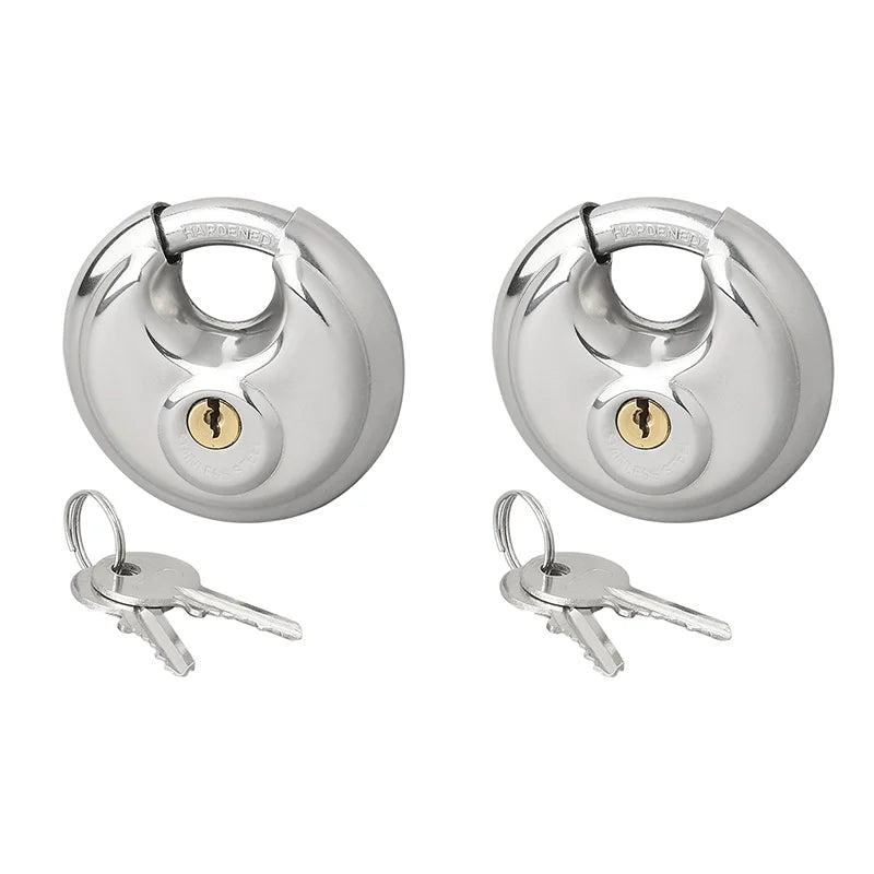 ProPlus Discusslot - Rond Hangslot - Ø 70 mm - Gelijksluitend- 2 stuks