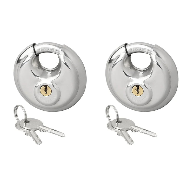 ProPlus Discusslot - Rond Hangslot - Ø 70 mm - Gelijksluitend- 2 stuks