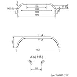 ProPlus Spatscherm metaal tandemas 13/14 inch (21152)