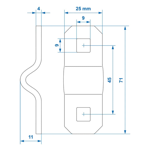 ProPlus Montagebeugel voor D-ring 6mm