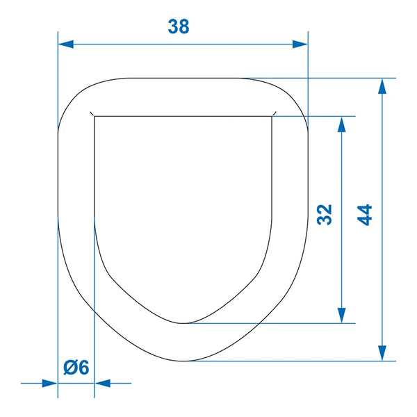 ProPlus D-ring 6mm