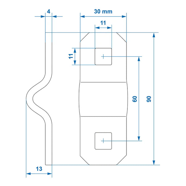 ProPlus Montagebeugel voor D-ring 10mm