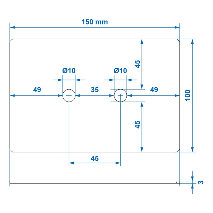 ProPlus Montageplaat voor 342136 en 342133