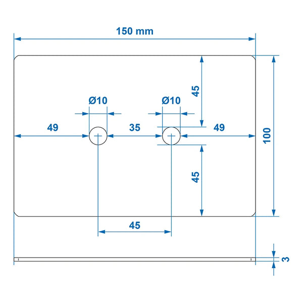 ProPlus Montageplaat voor 342136 en 342133