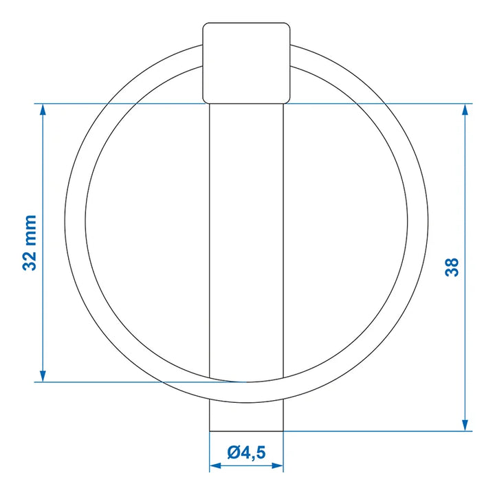 ProPlus Borgpen 4,5mm met ring