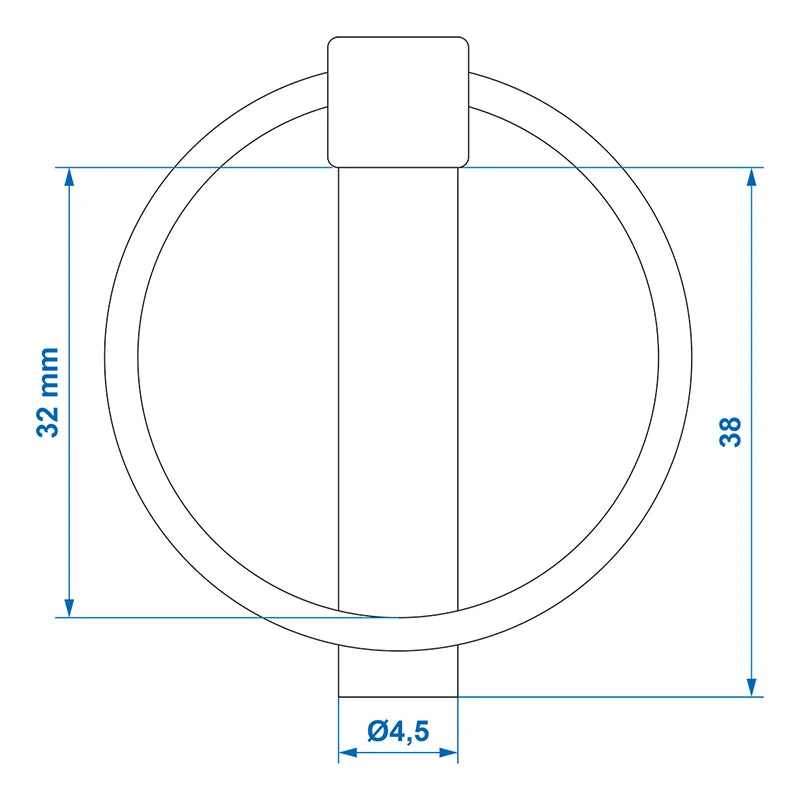 ProPlus Borgpen 4,5mm met ring