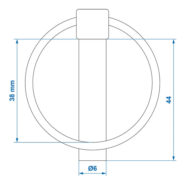 ProPlus Borgpen 6mm met ring