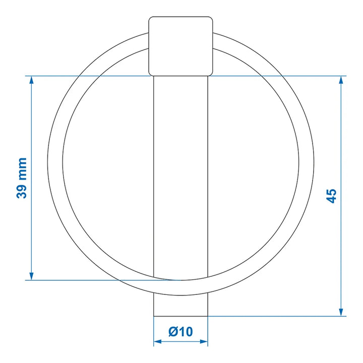 ProPlus Borgpen 10mm met ring