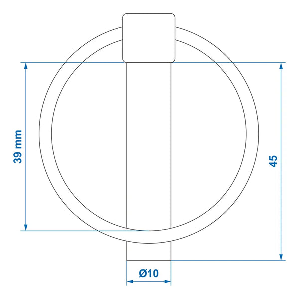 ProPlus Borgpen 10mm met ring