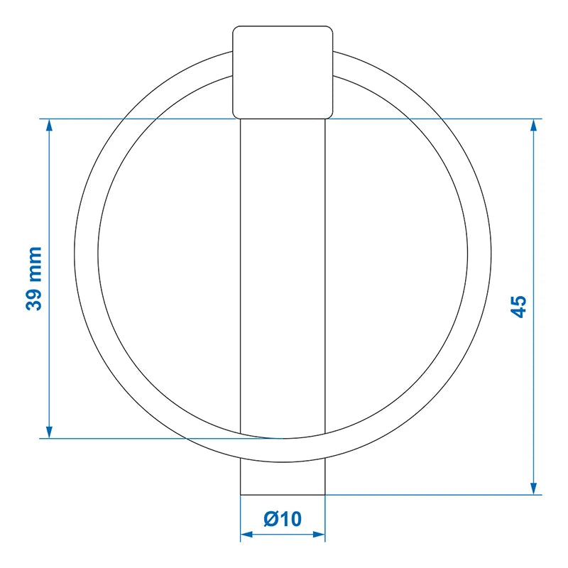 ProPlus Borgpen 10mm met ring 2 stuks in blister