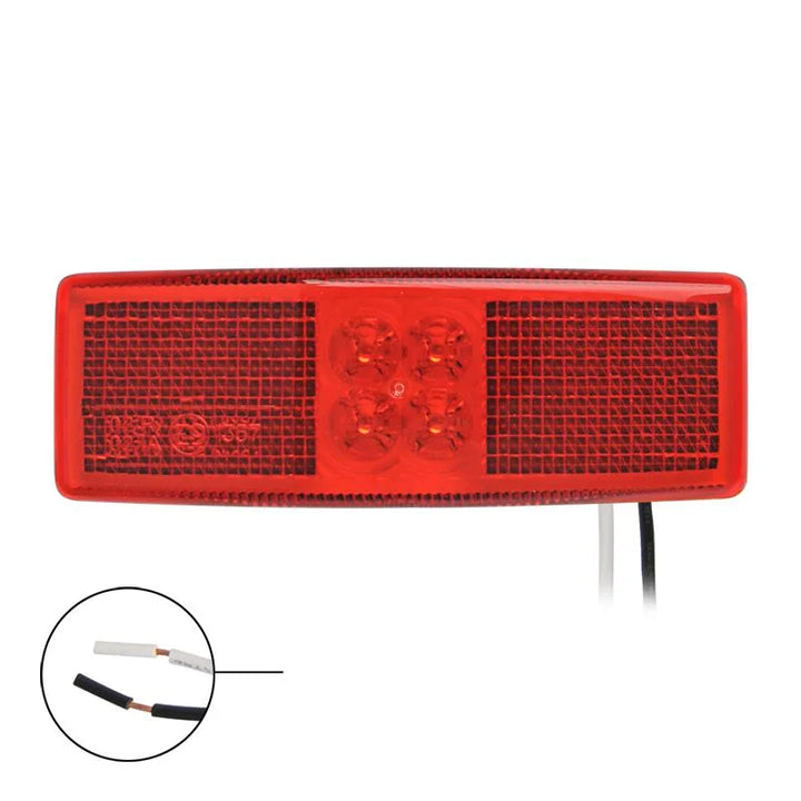 ProPlus Markeringslamp 12/24V rood 110x40mm LED