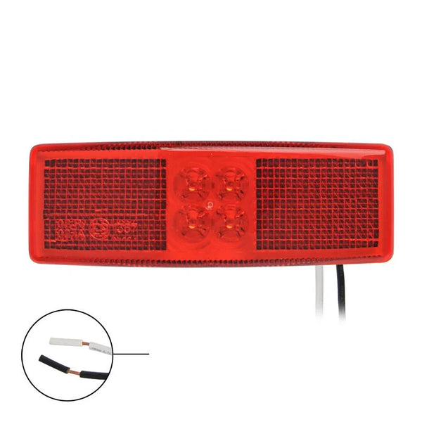 ProPlus Markeringslamp 12/24V rood 110x40mm LED in blister