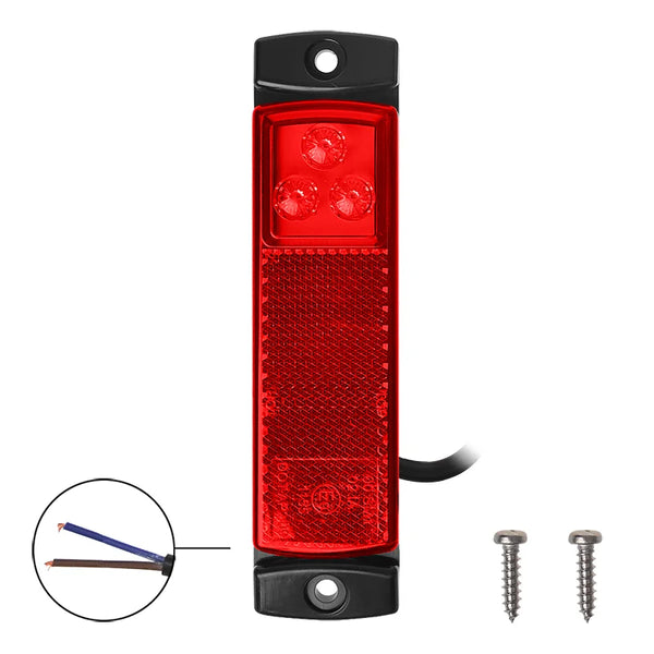 ProPlus Markeringslamp 12/24V rood 126x30mm LED