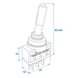 ProPlus Tuimelschakelaar LED rood 12V-max. 20A in blister