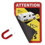 ProPlus Magneetsticker "Attention Angles Morts!" camper