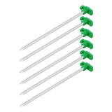 ProPlus Tentharing 25cm metaal met kunststof haak 6 stuks in polybag