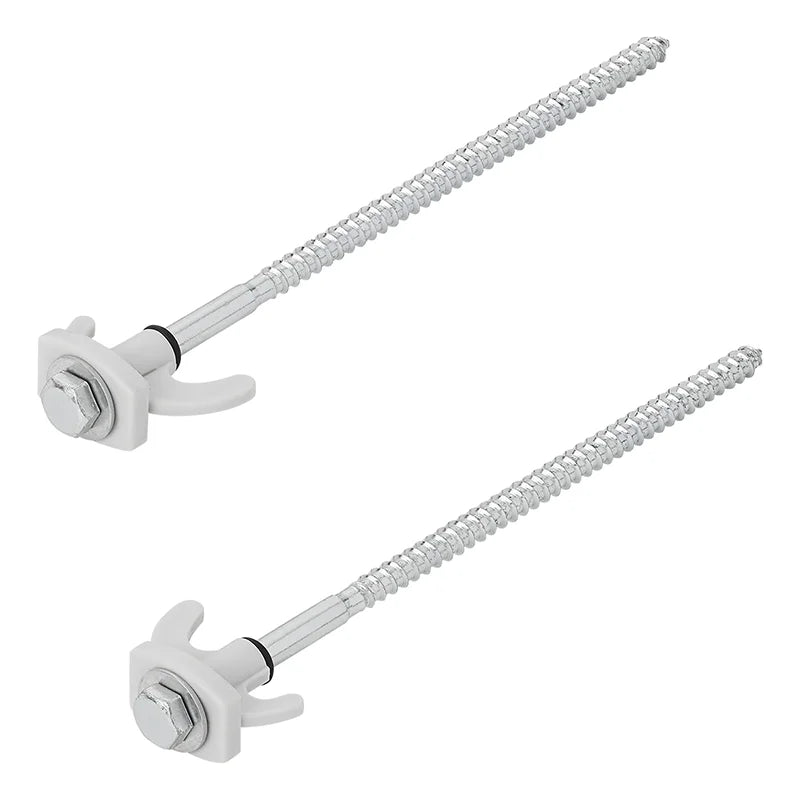 ProPlus Tentharing 20cm metaal schroefbaar met kunststof haak 6 stuks in polybag