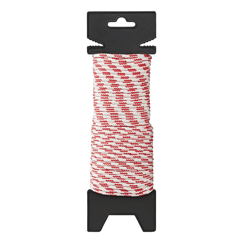 ProPlus Gevlochten Touw - Ø 4 mm - 20 meter - Rood/ Wit