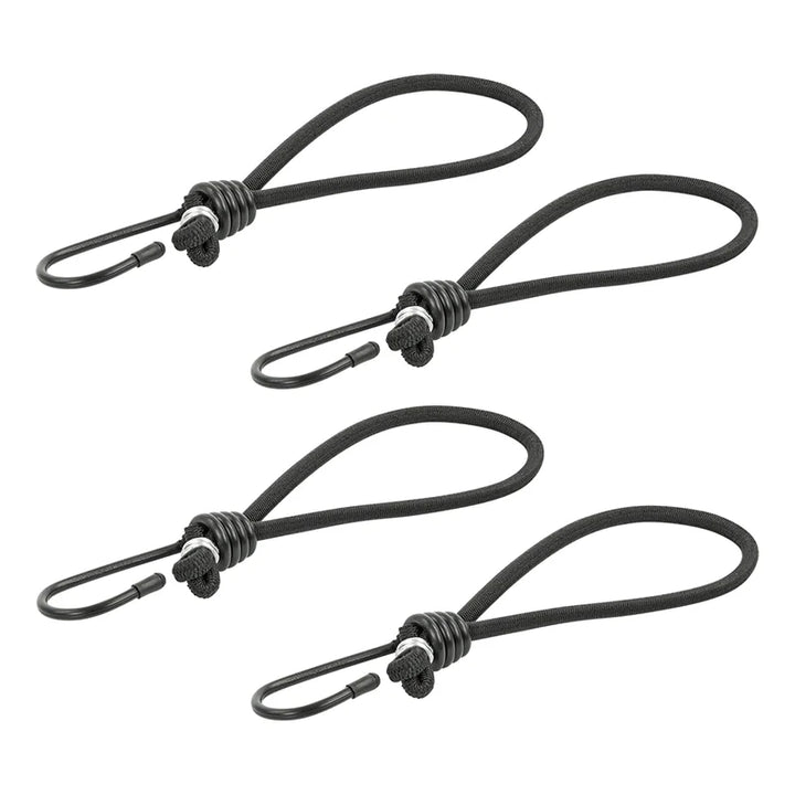ProPlus Tentspanner met Haak - 20 cm - Elastisch - Zwart - 4 stuks