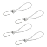 ProPlus Tentspanner met Haak - 20 cm - Elastisch - Wit - 4 stuks