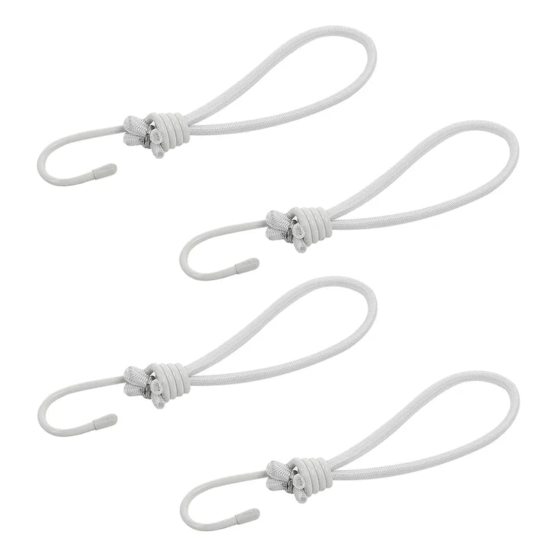 ProPlus Tentspanner met Haak - 20 cm - Elastisch - Wit - 4 stuks