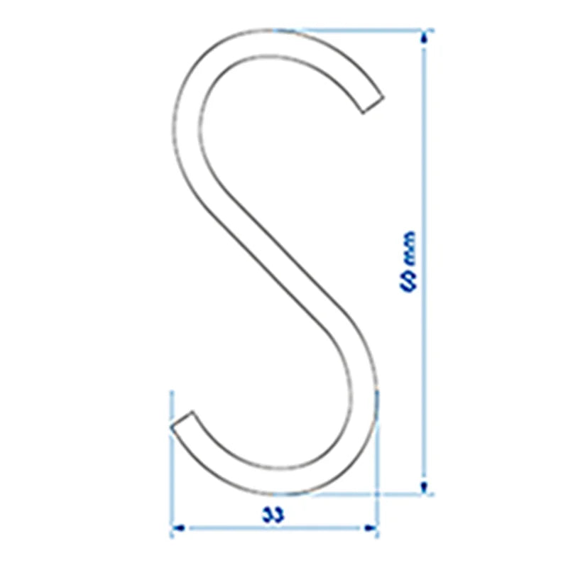 ProPlus S-haak Ø4mm 6cm